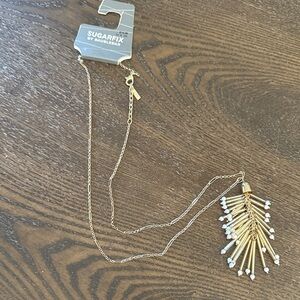 SUGARFIX Gold and White Necklace